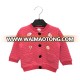 Baby quilting wamly red long sleeve winter coat